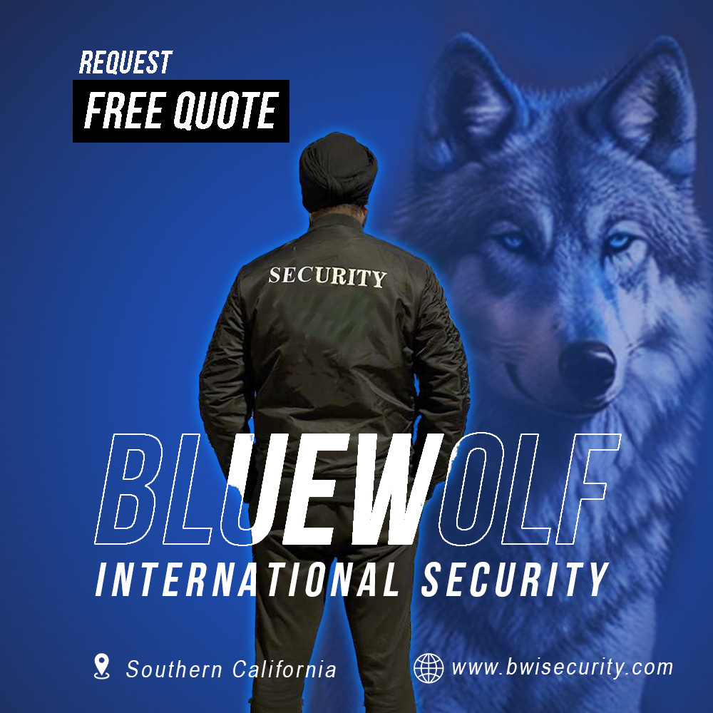 Bluewolf International security guards service guards standing