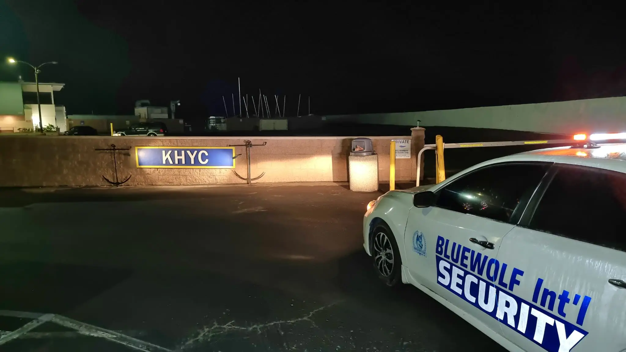 BlueWolf security Mobile:Roving Patrol security at King Harbor Marina