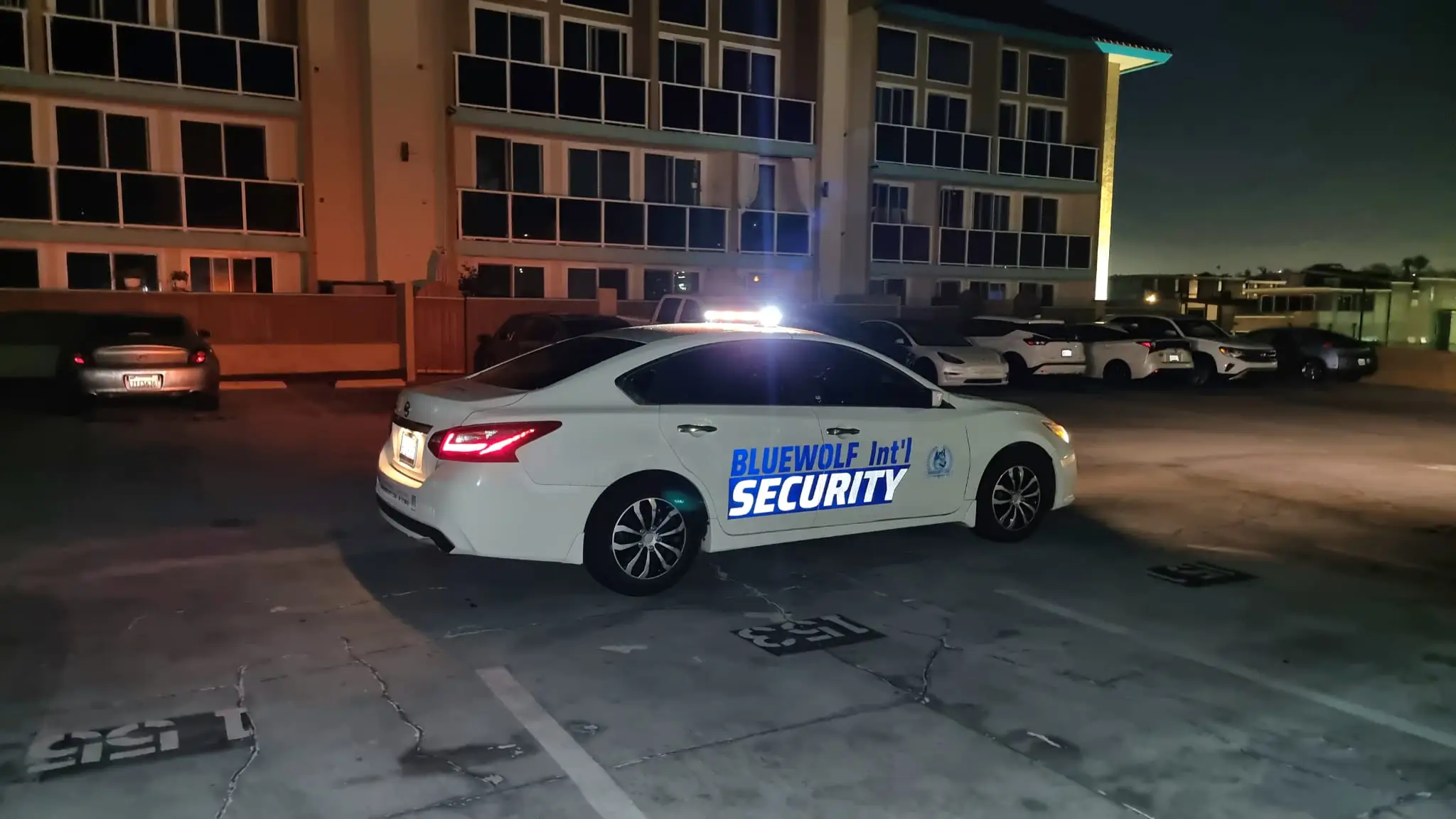 BlueWolf security Mobile:Roving Patrol security at a residential apts